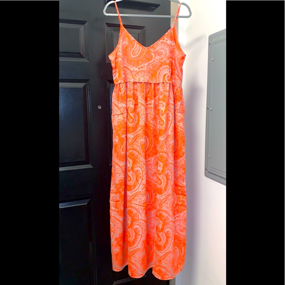FRиCH orange and teal summer dress